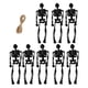 thumbnail image 2 of 8 Minifiguras De Esqueletos Para Fiestas De Halloween, Casas Embrujadas, Figuras De Halloween, Color Negro, 2 of 3
