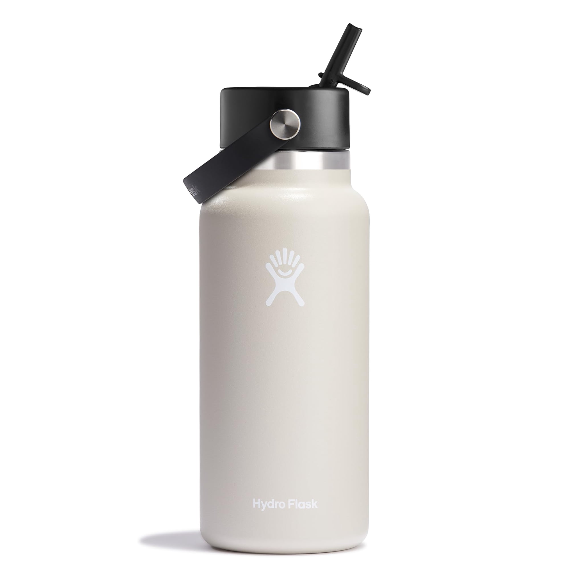 Botella De Agua Hydro Flask Wide Flex Straw Cap 946ml Oat