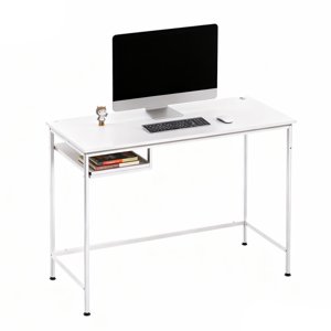 Ikemma - Escritorio Pequeño De Madera Con Repisa Para Oficina Cc02