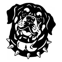 Rienda Libre Graphics - Decomural Rottweiler Dog Pet Animals Ws-34719