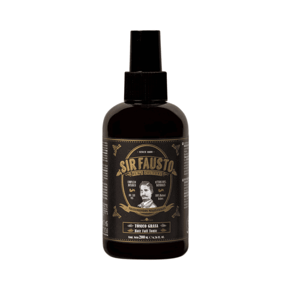 Tónico Grasa Sir Fausto 200 ml – Regulador de sebo para el cuero cabelludo