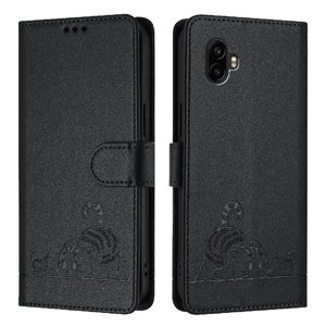 Funda Tipo Cartera Foxdock Para Samsung Galaxy Xcover 6 Pro Con Soporte, Ranuras, Rfid, Diseño De Gato