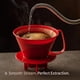 thumbnail image 5 of Cono Filtro de Café Fino Tamaño 4 Rojo para 8-12 Tazas, 5 of 8