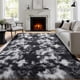 thumbnail image 3 of Alfombra de Área PAGISOFE Negra Blanca Gris 240x300cm Peluda Suave, 3 of 9
