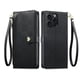 thumbnail image 1 of Funda Billetera con Cierre para [iphone 15 Promax] con Tarjetero, Soporte y Correa de ManoNegro, 1 of 5