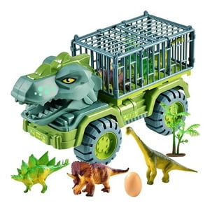 Genérica - Juguete Camion Tiranosaurio Rex Transporte De Dinosaurios ,Dimensiones: 39 X 16 X 20 Cm