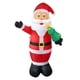 thumbnail image 4 of Papá Noel inflable iluminado, Papá Noel inflable navideño, decoración del hogar, Papá Noel inflable iluminado para patio, césped, jardín, adaptador de, 4 of 4
