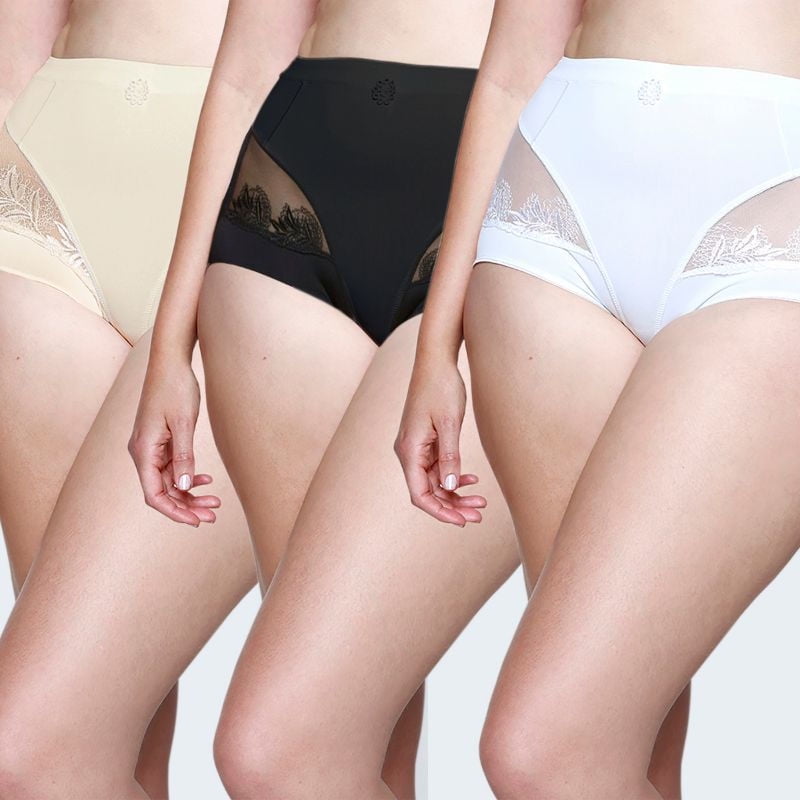 Kayser - Tripack Maxi Microfibra Blanco Talla L