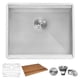 thumbnail image 3 of Fregadero de cocina Ruvati Workstation Ledge Bar Prep de 23 pulgadas RVH8308, 3 of 9