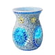 thumbnail image 2 of Quemador De Aceite De Vidrio De Mosaico Azul, 2 of 3