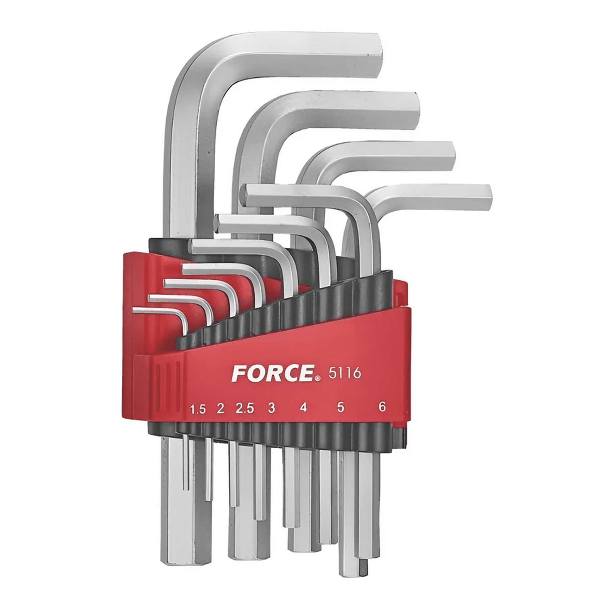 Genérico - Juego De Llaves Allen 1,5 - 12 Mm. 11 Pzas. Force 5116