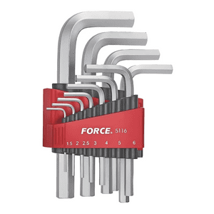 Genérico - Juego De Llaves Allen 1,5 - 12 Mm. 11 Pzas. Force 5116