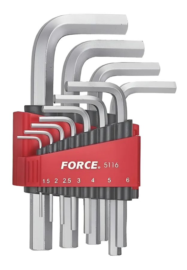 Genérico - Juego De Llaves Allen 1,5 - 12 Mm. 11 Pzas. Force 5116