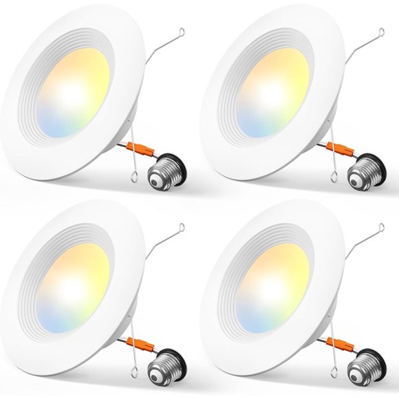Amico 4 Pack 56 inch 5CCT LED Recessed Lighting, Retrofit C