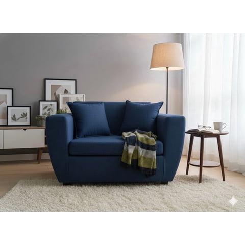 Deco Outlet - Sofa Kansas 2C Tela Azul