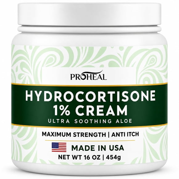 Crema de Hidrocortisona ProHeal 454 g con Aloe anti picor