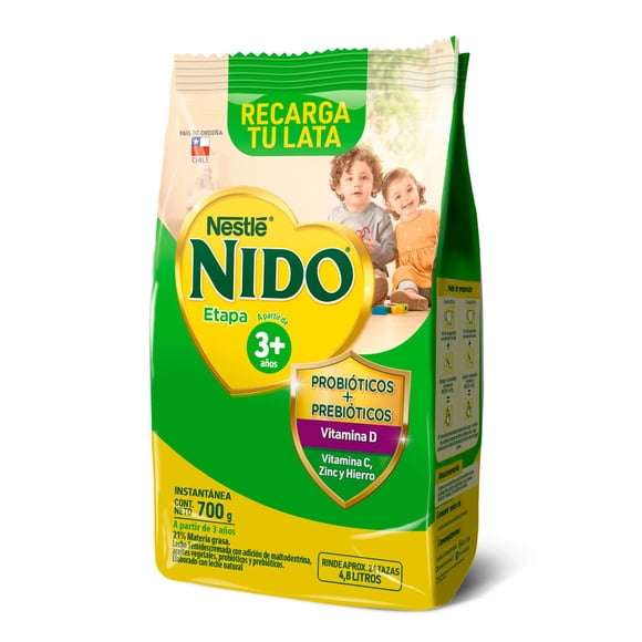 Leche en Polvo Semidescremada Etapa 3+ Bolsa, 700 g