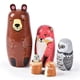 thumbnail image 1 of Muñecas Matrioska Tngan 5 Piezas Set de Oso de Madera Apilable, 1 of 6