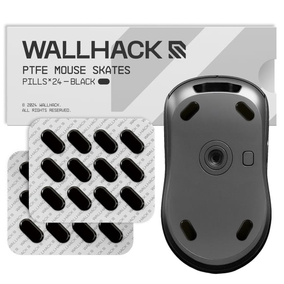 Wallhack Patines para Ratón en Forma de Píldora PTFE 7x14 mm Ultra Suave