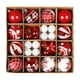 thumbnail image 1 of 36 Piezas Bolas De Navidad Adornos Decoraciones DIY Para Celebración En El Patio Trasero Rojo Blanco, 1 of 3