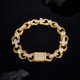 thumbnail image 3 of Pulseras de Oro para Hombre Cadena de Pulsera de Diamante Simulado 5A CZ Pulsera de Plata Esterlina 925 Eslabón 7-8.5 Pulgadas, 3 of 5