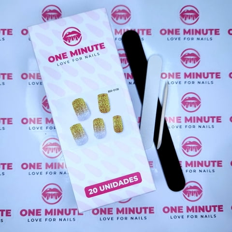 One Minute - Uñas Gel Semicuradas Diseño 108
