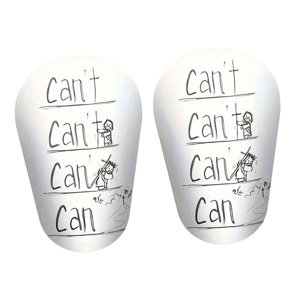 Ioensy - 2X Mini Espinilleras De Fútbol Espinilleras De Entrenamiento De Fútbol Para Niños Niños Niñas Xs Letras Blancas Y Negras