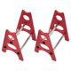 thumbnail image 2 of Rc Car Repair Work Stand Platform Jack Para 1 8 1 10 Trucks Climbing Accs 2pcs Red, 2 of 5