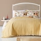 thumbnail image 2 of Juego de colcha Greenland Home Somerset con volantes a cuadros vichy dorados, talla Twin/XL, 2 of 7