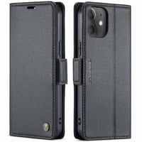 Caseme Tipo Cartera Iphone 13 Mini Con Cierre Magnético, Rfid, Tarjetero, Soporte, Carga Inalámbrica