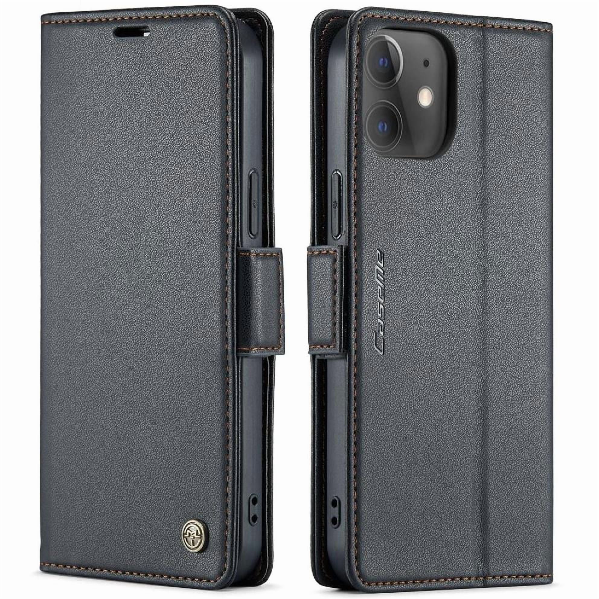 Case Me - Caseme Tipo Cartera Iphone 13 Mini Con Cierre Magnético, Rfid, Tarjetero, Soporte, Carga Inalámbrica