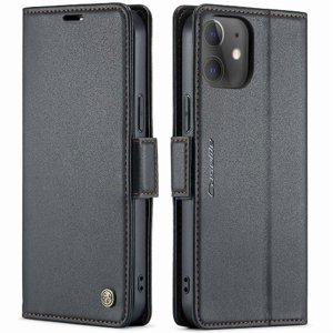 Caseme Tipo Cartera Iphone 13 Mini Con Cierre Magnético, Rfid, Tarjetero, Soporte, Carga Inalámbrica