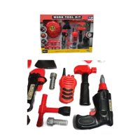 Total Click - Juguete Set De Bombero 12 Piezas Casco Herramientas Infantil