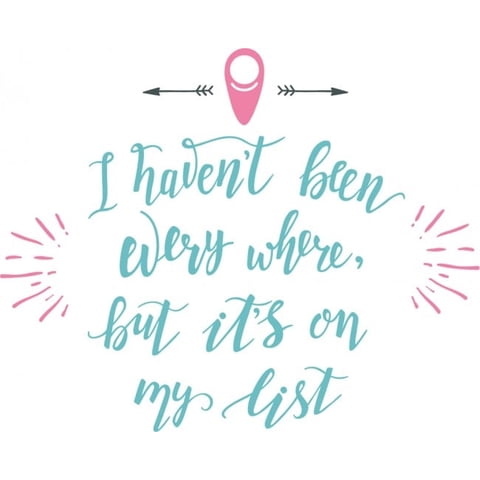 Rienda Libre Graphics - Decomural I Haven'T Been Everywhere Travel Ws-46501