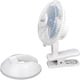 thumbnail image 2 of Ventilador de escritorio Brentwood Kool Zone F-621W de clip 15 W, 2 velocidades, blanco, 2 of 7