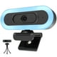 thumbnail image 1 of Vizolink Cámara Web para Juegos 2K/1080p con Luz RGB y de Relleno, Enfoque Automático, USB, 2 Micrófonos para PC, Laptop, Transmisión de Video, Compatible con Switch 2, 1 of 12