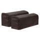 thumbnail image 1 of 2 Paquetes de Fundas de Reposabrazos de Cuero PU, Fundas Elásticas para Brazos, Café Oscuro, 1 of 6