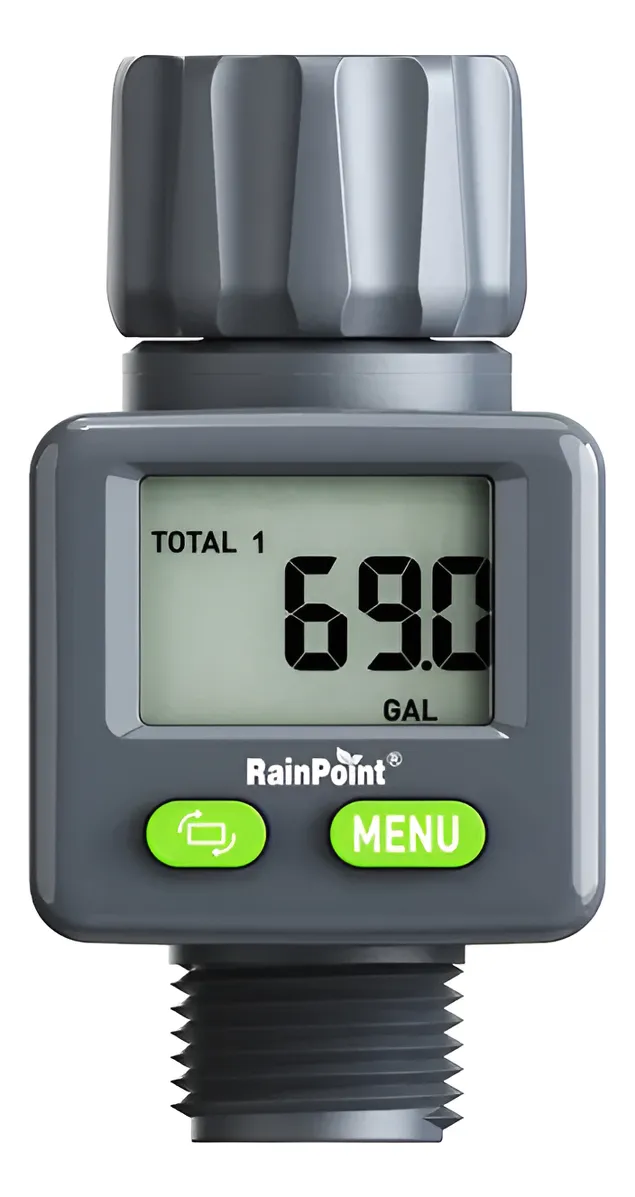 Rainpoint - Medidor Flujo Caudal Consumo De Agua Flujometro Digital