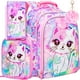 thumbnail image 1 of 3PCS Cat Backpack for Girls, 16”Kids Sequin Bookbag with Lunch Box, Water Resistant School Bag for Elementary Preschool Toddler, 1 of 3