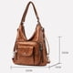 thumbnail image 2 of Mochila 2 en 1 de piel sintética para mujer: bolso de mano de alta calidad, bolso de hombro, bolso de piel, bolso hobo con múltiples compartimentos., 2 of 5