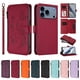 thumbnail image 3 of Funda Cartera Mariposa para [iPhone 18 Pro Max] con Soporte y Cremallera Rojo, 3 of 6