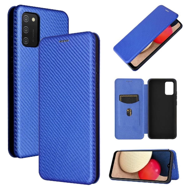 Funda Flip para FOXDOCK Samsung Galaxy A02S - Funda magnética de negocios, funda protectora delgada