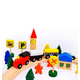 thumbnail image 2 of Tren De Madera Con Riel, 48 Pcs Multicolor, 2 of 3