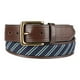 thumbnail image 2 of Cinturón de vestir Tommy Hilfiger con cinta tejida con incrustaciones de cinta marrón para hombre, 2 of 3
