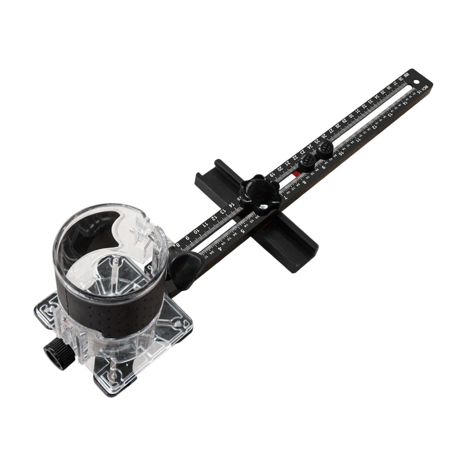 Ioensy - Plantilla Para Ranurar El Soporte Del Gabinete Y El Hardware Del Enrutador Para Tallar Cortes Redondos Con Base