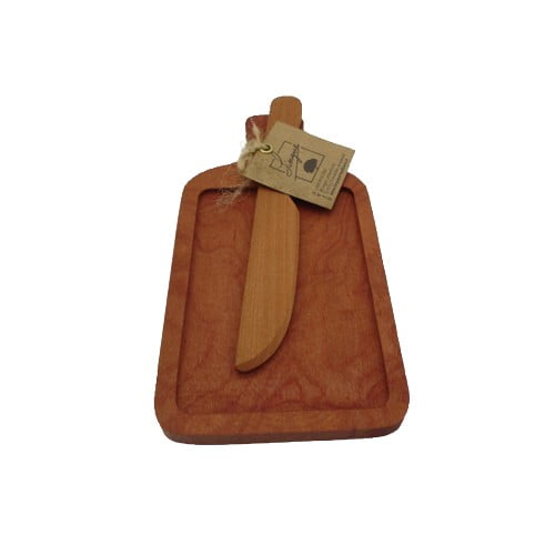 Rou - Mantequillera O Tabla Para Queso Crema Con Cuchillo