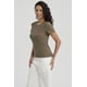 thumbnail image 2 of Polera Mujer Básico Lisa Verde Olivo, 2 of 4