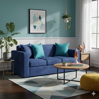 Deco Outlet - Sofá Turín 3C Felpa Azul