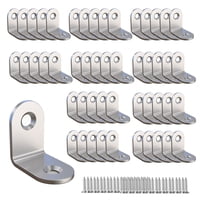 Soporte De Esquina Aufuga De Acero Inoxidable, 1 X 1 X 1,5 Cm (50 Unidades)