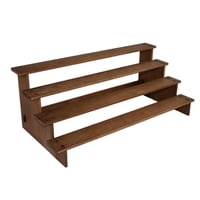 Magideal - Estante Elevador De Exhibición De Madera, Soporte Para Servir Escalonado De 4 Niveles, Estante De Especias Rústico Multifuncional Para Botella De Vino 50X24Cmx19Cm